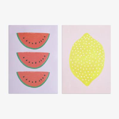 Habitat Habitat Fruits Unframed Wall Print - Twin Set - A3