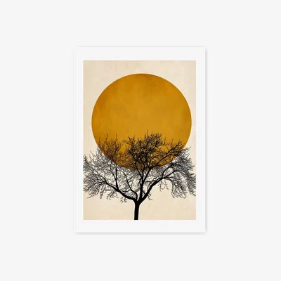 Habitat East End Prints Winter Morning Unframed Wall Print - A3