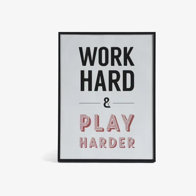 Habitat Habitat Industrial Typographic Framed Print - 40x30cm