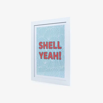 Habitat "The Art Group ""Shell Yeah"" Framed Print - 40x30cm"