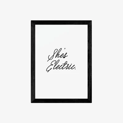 Habitat EEP Honeymoon Hotel She's Electric Framed Print - A3