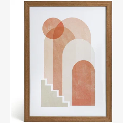 Habitat Habitat Layered Print Framed Wall Art - A3