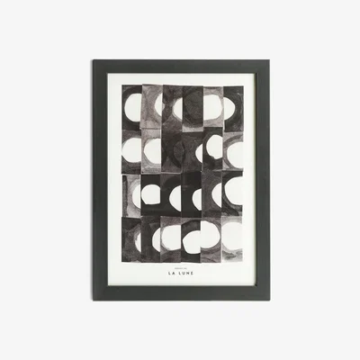 Habitat Habitat La Lune Framed Wall Print - A4