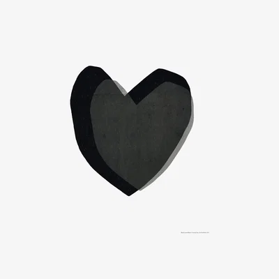 Habitat EEP Seventy Tree Black Heart Unframed Print  - 40x50cm