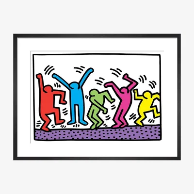 Heal's Untitled by Keith Haring Framed Print - Heal's UK Furniture