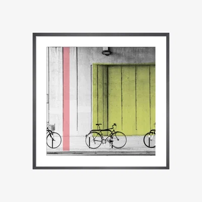 Heal's KING & MCGAW East End Bikes 1 Framed Print 62 x 62cm