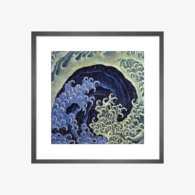 Heal's KING & MCGAW Feminine Wave Framed Print 42 x 42cm