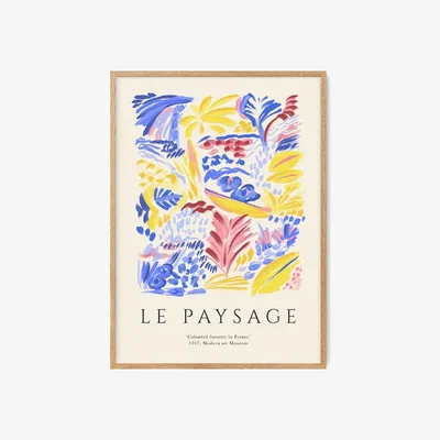 Heal's PSTR Studio Le Paysage - Exhibition France Print 30 x 40cm