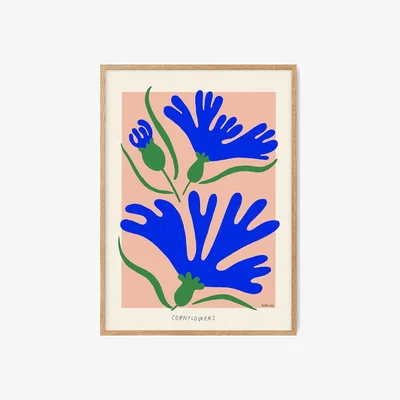 Heal's PSTR Studio Madelen - Cornflowers Print 30 x 40cm