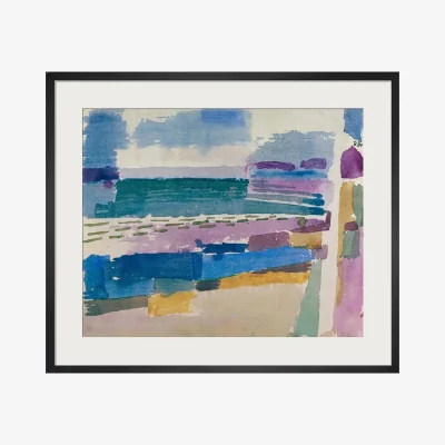 Heal's KING & MCGAW St. Germain Beach at Tunis by Paul Klee Framed Print 53 x 62cm