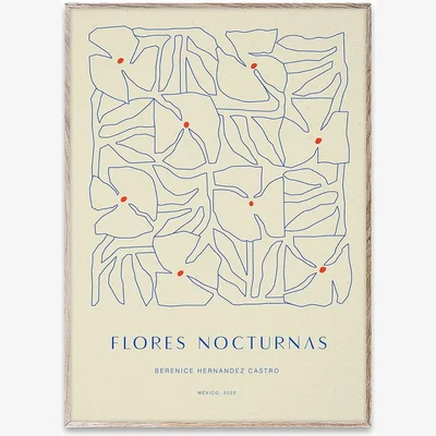 Heal's Paper Collective Flores Nocturnas 01 Print by Berenice Hernandez 50 x 70cm