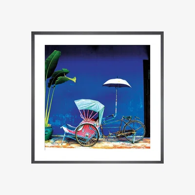 Heal's KING & MCGAW Trishaw Framed Print 62 x 62cm