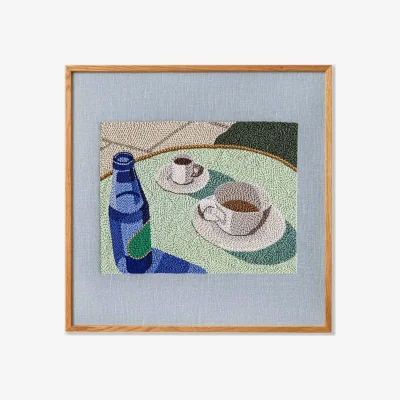 Heal's Paper Collective Jet lag in Lisbon Framed Print 30 x 30cm