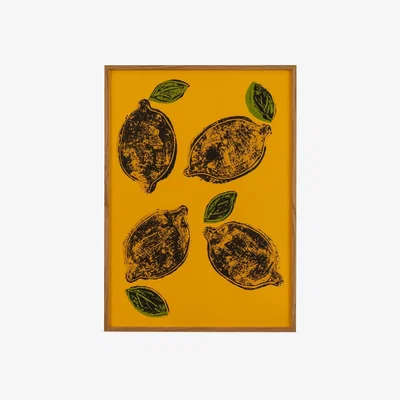 Heal's Stoff Studios Frutteto Limone on Yellow Print 50 x 70cm