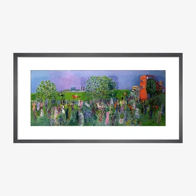 Heal's KING & MCGAW Racing At Ascot: The Royal Enclosure 1930 Framed Print 33 x 62cm
