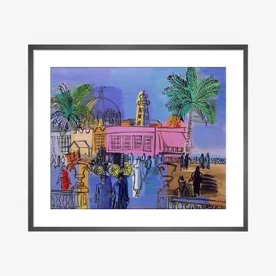 Heal's KING & MCGAW The Casino On The Jetty, Nice 1926 Framed Print 52 x 62cm