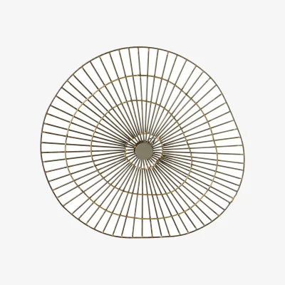 Homebase Mirano Medium Abstract Wall Art - Gold - 45x47cm