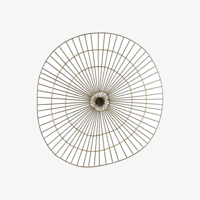 Homebase Mirano Large Abstract Wall Art - Gold - 59x61cm