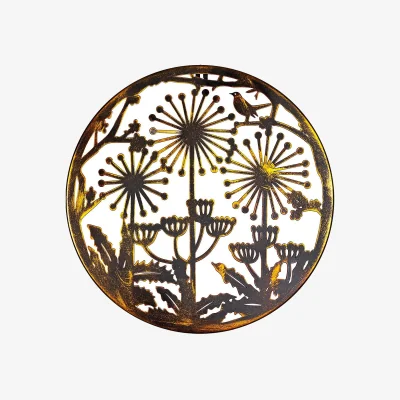 Homebase Allium Garden Wall Art 35cm - Antique Bronze