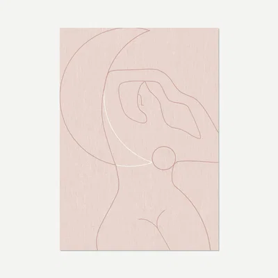 IO Living Minerva - Kit Agar Soft Pink 50x70cm Art Print