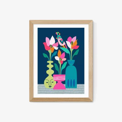 John Lewis EAST END PRINTS Rachel Lee 'Magnolias' Framed Print