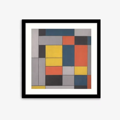 John Lewis John Lewis & Partners + Tate Piet Mondrian 'No.VI/Composition No.II' Wood Framed Print & Mount, 62 x 62cm