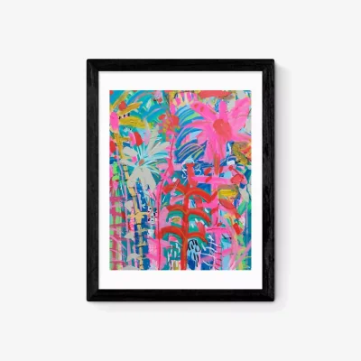 John Lewis EAST END PRINTS Emily Powell 'Wonderful Brights' Framed Print