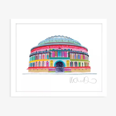 John Lewis Ilona Drew - 'Albert Hall' London Framed Print, 26 x 32cm, Multi