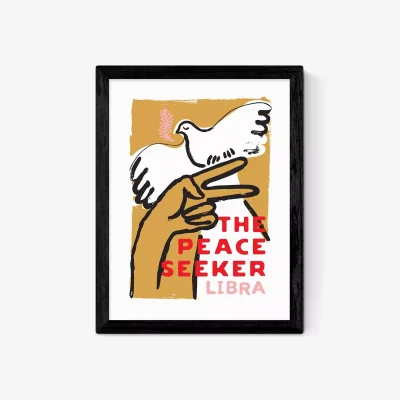 John Lewis EAST END PRINTS Sophie Ward 'Libra The Peace Seeker' Framed Print