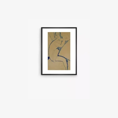 John Lewis Amedeo Modigliani - 'Cariatide' Framed Print & Mount, 62 x 47cm, Brown