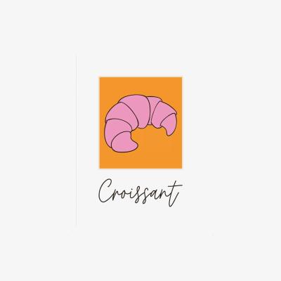 John Lewis EAST END PRINTS Inoui 'Croissant' Framed Print