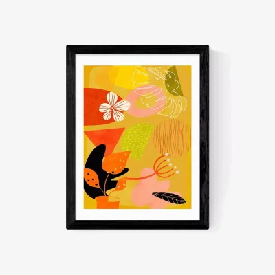John Lewis EAST END PRINTS Ana Rut Bre 'Mid Century Garden' Framed Print