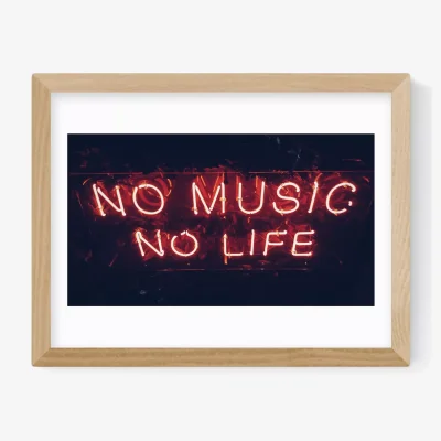 John Lewis EAST END PRINTS Limbo and Ginger 'No Music No Life' Framed Print