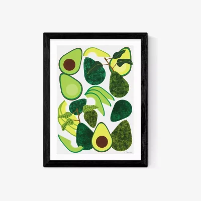John Lewis EAST END PRINTS Leanne Simpson 'Avocados' Framed Print