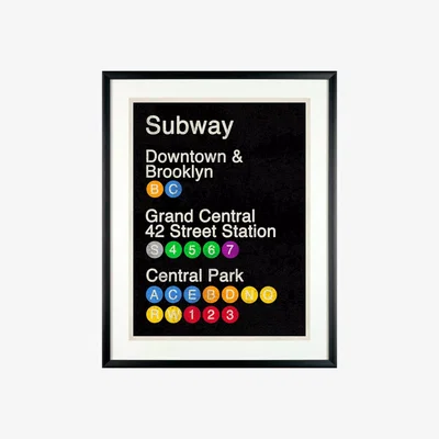 John Lewis Erin Clark - Subway Poster Framed Print, 61 x 51cm