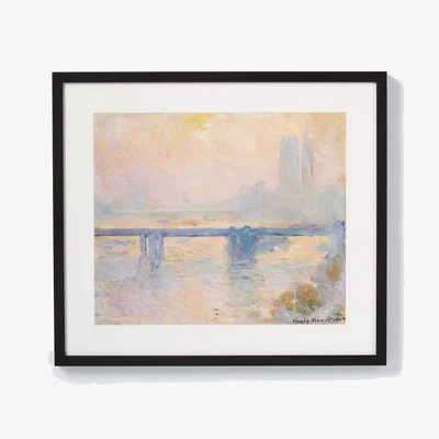 John Lewis John Lewis Claude Monet 'Charing Cross Bridge' Framed Print, 44 x 50cm, Multi