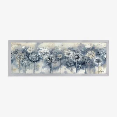 John Lewis John Lewis Catherine Stephenson 'Blue Dandelion' Framed Print, 44.5 x 124.5cm