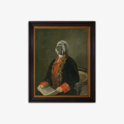 John Lewis Fergus - Framed Canvas, 41 x 36.5cm, Multi