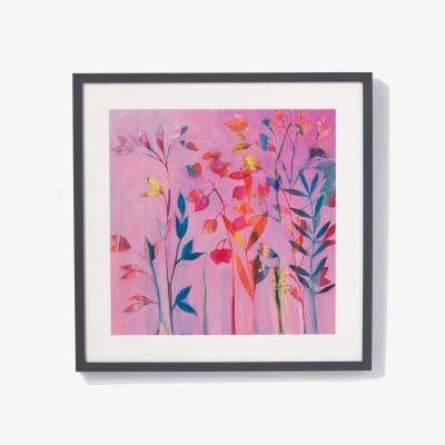 John Lewis John Lewis Faye Bridgwater 'Winter's Promise' Framed Print & Mount, 50 x 50cm, Pink/Multi