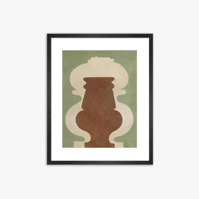 John Lewis Isabelle Carr - 'Lamps 2' Framed Print & Mount, 60 x 50cm, Brown/Multi