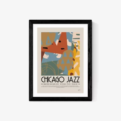 John Lewis EAST END PRINTS Your Local Ross 'Chicago Jazz' Framed Print