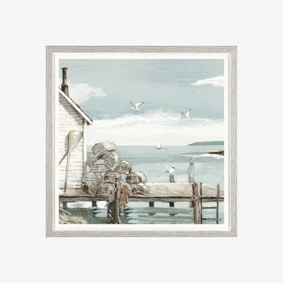 John Lewis Adelene Fletcher - Fisherman's Catch Framed Print & Mount, 37 x 37cm