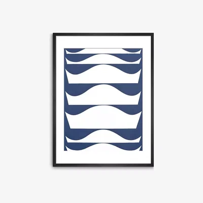 John Lewis Sophie Taeuber-Arp - 'Staggering' Framed Print, 80 x 60cm, Purple
