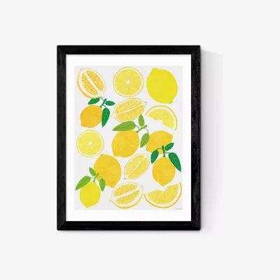 John Lewis EAST END PRINTS Leanne Simpson 'Lemon Harvest' Framed Print