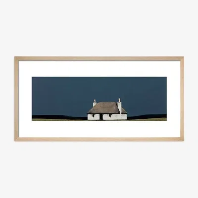 John Lewis Ron Lawson - North Uist Scotland Framed Print & Mount, 32 x 62cm, Dark Blue