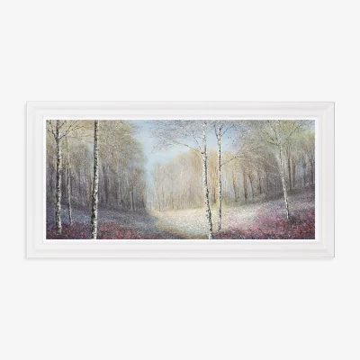 John Lewis Chris Bourne - 'Freshness of Spring' Framed Print, 56 x 111cm, Green/Multi