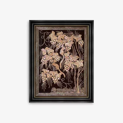 John Lewis British Museum - Joseon Dynasty Korea Plaque 2 Framed Print, 92 x 72cm, Black
