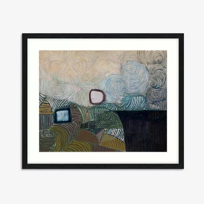 John Lewis John Lewis + Tate Victor Pasmore 'Spiral Motif' Wood Framed Print & Mount, 53 x 63cm