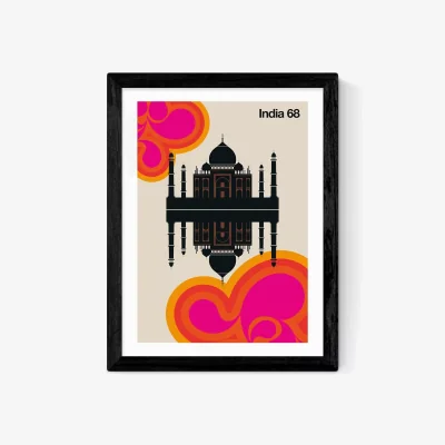 John Lewis EAST END PRINTS Bo Lundberg 'India 68' Framed Print