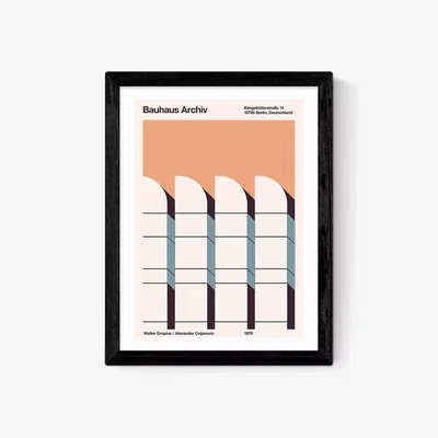 John Lewis EAST END PRINTS Florent Bodart 'Bauhaus Archiv' Framed Print